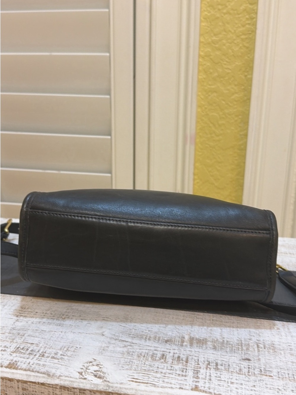 Vintage Coach Court Bag. Navy, Style 9870, Made in 1999, Costa Rica. - Picture 3 of 7
